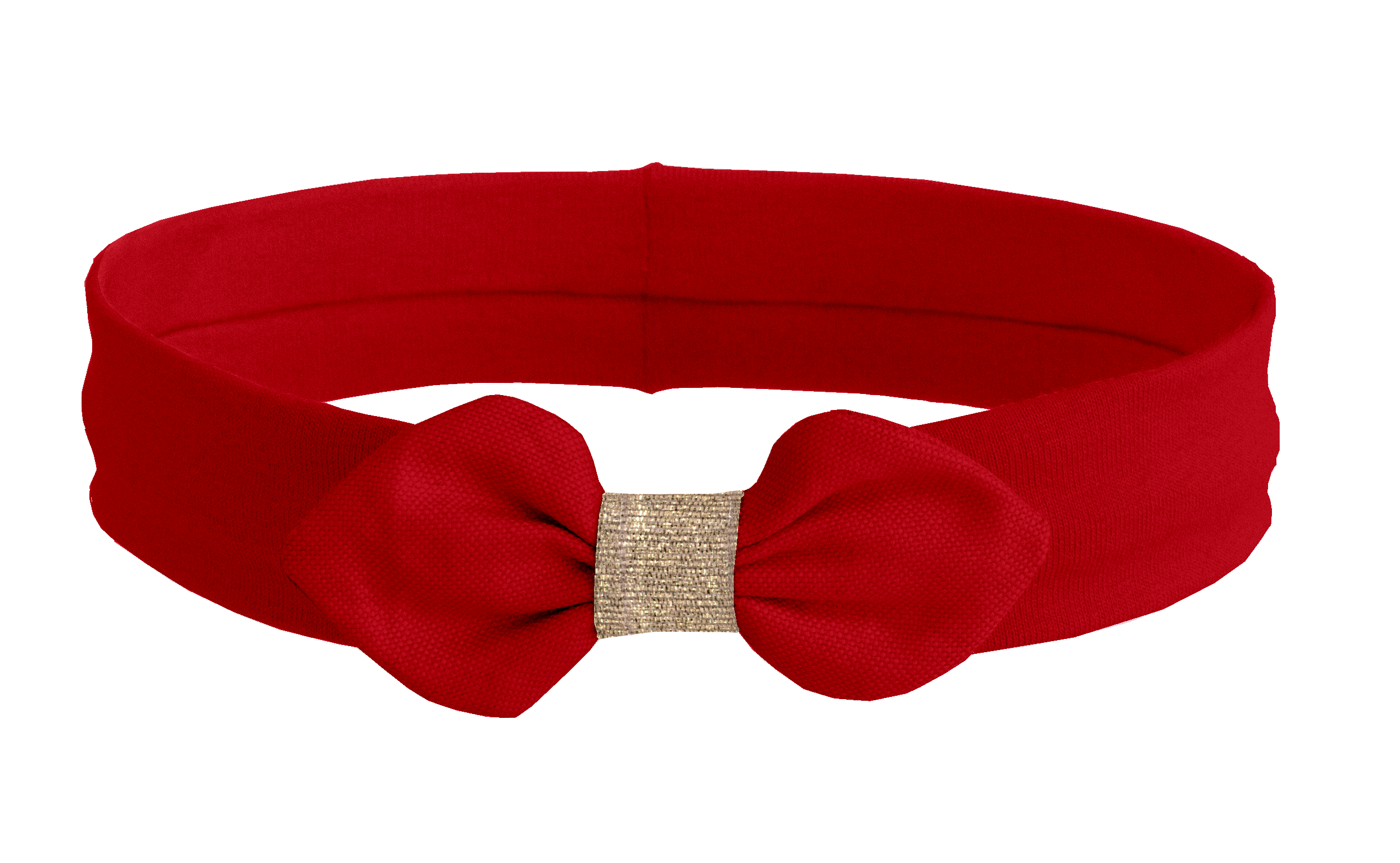 Headband velours rouge bébé fille (lot de 2)