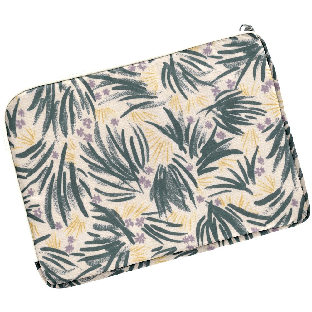 pochette ordinateur brodée