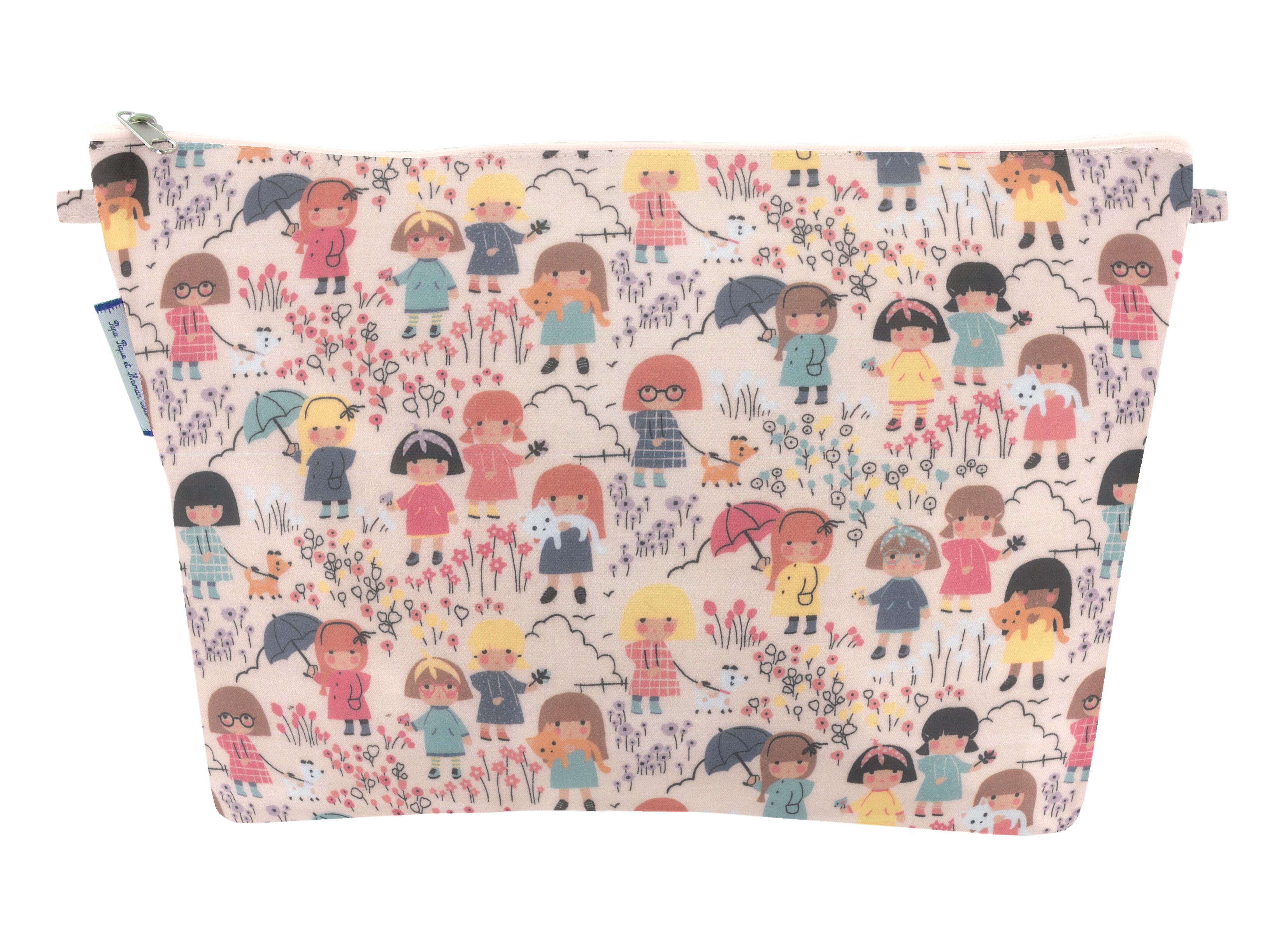 Trousse scolaire petites filles pop - Papa Pique et Maman Coud