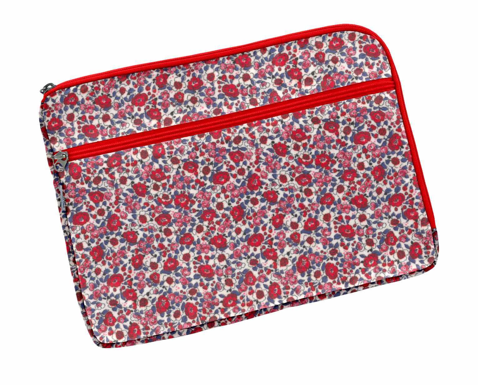 Housse Pour Ordinateur Portable 13 Pouces à Motif Fleurs - Pochette Matelassée Douce Et Protectrice - Transport Facile