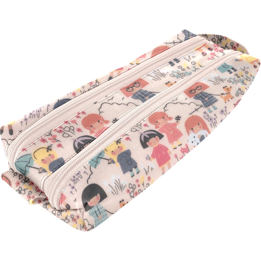 Trousse scolaire petites filles pop - Papa Pique et Maman Coud