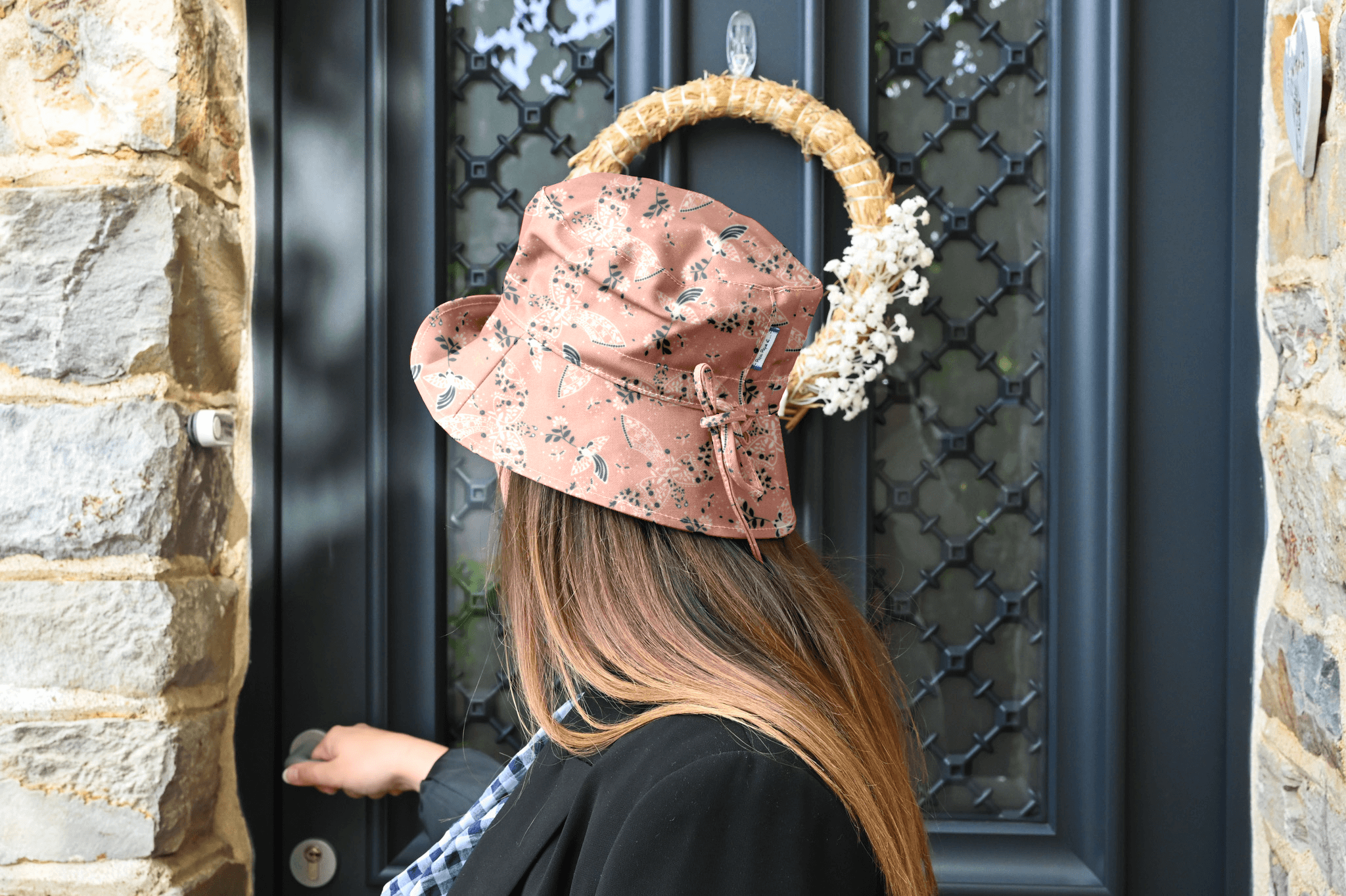 Chapeau Pluie Ajustable Femme T3 oiseau bandana - Papa Pique et