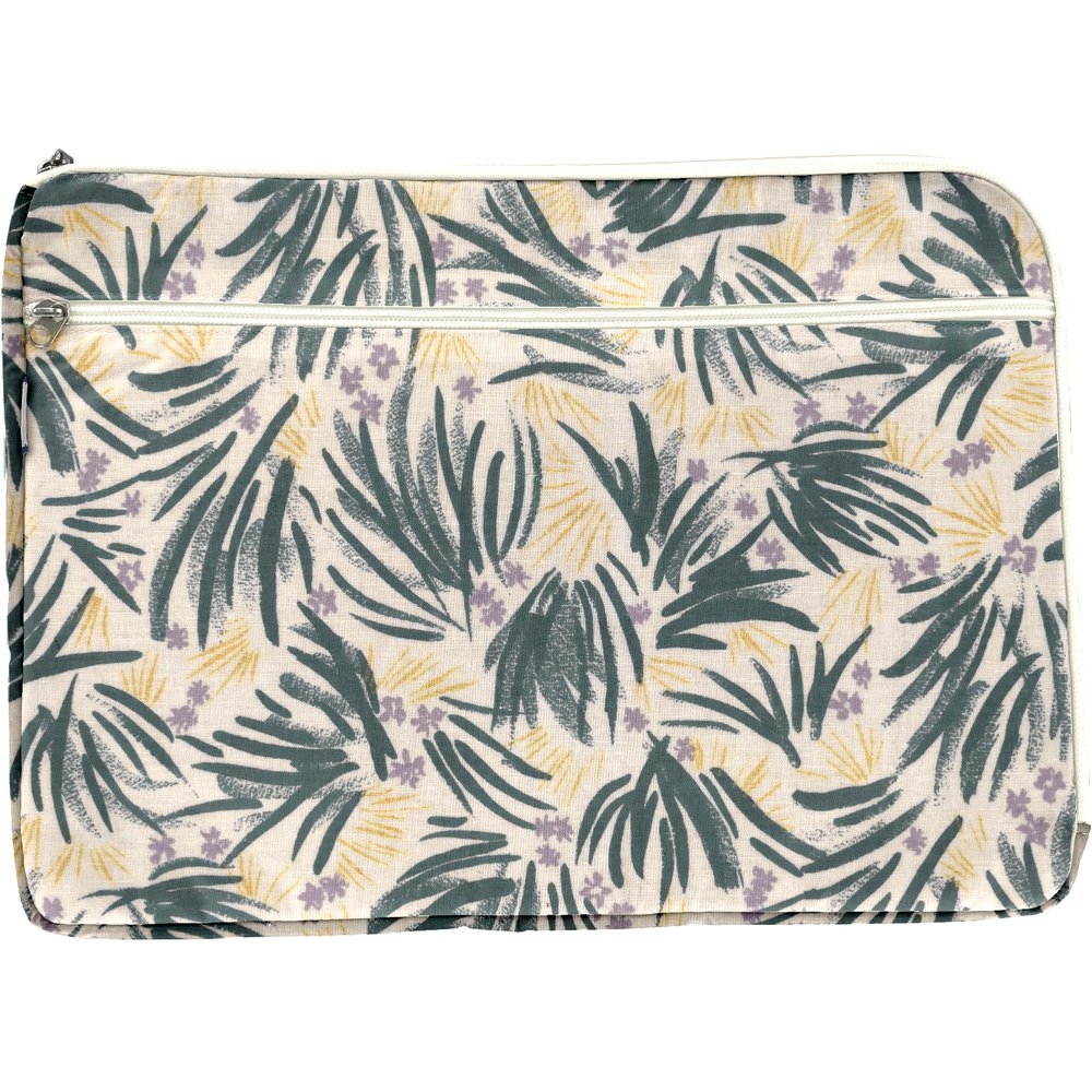 Pochette ordinateur 15 pouces fleurs d'artifice - Papa Pique et Maman Coud