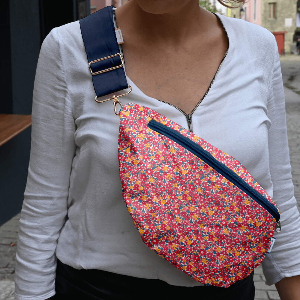 Sac banane cocktail de fleurs Papa Pique et Maman Coud
