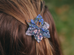 Barrette fleur étoile monet lilas