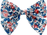 Barrette noeud papillon london fleuri
