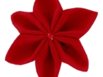 Barrette fleur étoile rouge