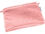 Mini pochette tissu triangle or poudré