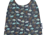 Serviette enfant élastique jurassic dino marine