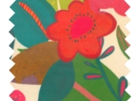 Tissu enduit  au mètre fleurs des iles