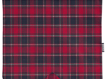 Rabat besace carré grand tartan rouge