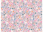 Coupon tissu 1 m ex2308 huppette fleurie rose