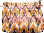 Pochette plissée ikat ocre
