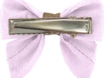 Barrette Mini Noeud Papillon oxford rose