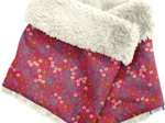 Echarpe tube enfant badiane framboise