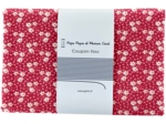 Coupon tissu 1 m cosmo rouge ex1009
