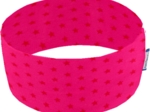 Bandeaux jersey fuchsia étoile  rouge c4