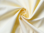Coupon tissu 50 cm rayé jaune
