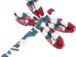 Barrette libellule prairie fleurie