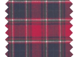 Tissu flanelle tartan rouge