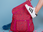 Sac bowling pompons cerise