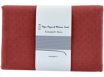 Coupon tissu 1 m gaze plumetis terra cotta ex1070
