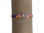 Bracelet tissu Lisa hippie fleurie
