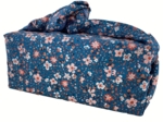 Furoshiki grand 73 x 73 cm fleuri nude ardoise