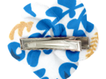 Petite Barrette Pétales de Fleur passion bleue