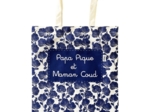 Grand Sac Cadeaux - 39 x 46 cm oiseaux bleu