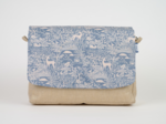 Rabat besace carré grand toile de biche