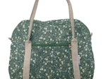 Sac bowling fleuri kaki