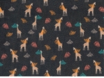 Coupon tissu 50 cm palma girafe