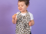 Serviette enfant élastique leopard