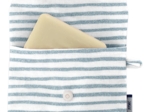Pochette Savon rayé bleu blanc