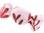 Petite barrette mini bonbon herbier rose