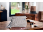 Pochette plissée etoile or gris