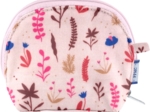 Porte-monnaie à soufflet herbier rose