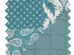 Tissu matelassé ex2545 patch bleu