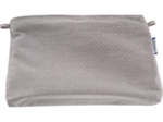 Pochette tissu etoile or gris