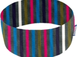 Bandeaux jersey rayé gris fuchsia bleu c2