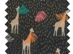 Tissu voile palma girafe