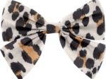 Barrette noeud papillon leopard