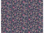 Tissu coton au mètre ex2663 fleuri peps marine