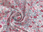 Tissu voile rose grenadine