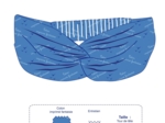 Bandeau croisé bleu marine