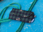 Etui à lunettes tartan fleuri