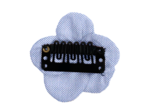 Mini Barrette Pétales de Fleur oxford ciel