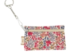 Pochette porte-clés porcelaine rosée