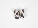 Barrette petit papillon leopard